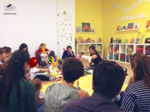 Cuentos en el Regazo. en el Movimiento del Caracol, Alcobendas. Octubre 2015